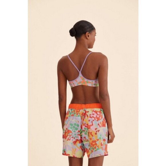 💕ADIDAS x FARM RIO💕 Unitefit Shorts ~ Red Tropical Beach Print Medium M NWT - Picture 3 of 14